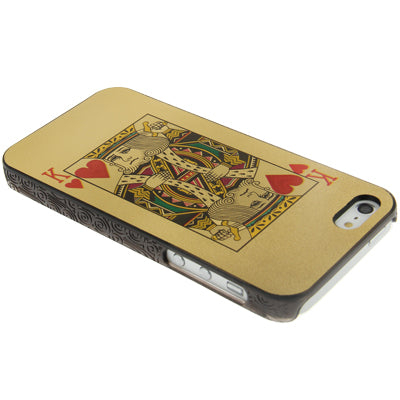 Playing Card Series Hearts K Pattern Plastic Protective Case for iPhone 5 & 5s & SE