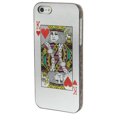 Playing Card Series Hearts K Pattern Plastic Protective Case for iPhone 5 & 5s & SE
