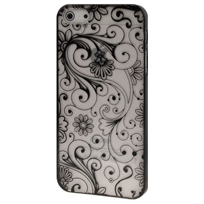 Fluorescence Effect Transparent Fashion Pattern Plastic Case for iPhone 5 & 5s & SE