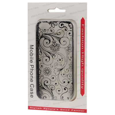 Fluorescence Effect Transparent Fashion Pattern Plastic Case for iPhone 5 & 5s & SE