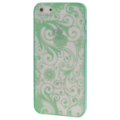 Fluorescence Effect Transparent Fashion Pattern Plastic Case for iPhone 5 & 5s & SE