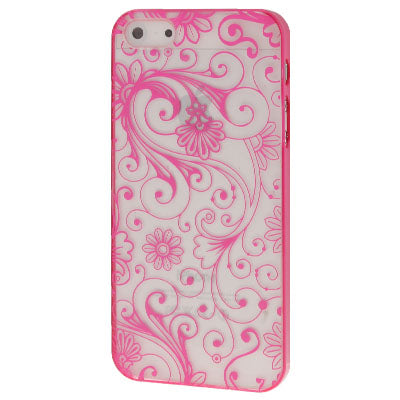 Fluorescence Effect Transparent Fashion Pattern Plastic Case for iPhone 5 & 5s & SE