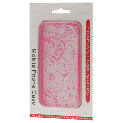 Fluorescence Effect Transparent Fashion Pattern Plastic Case for iPhone 5 & 5s & SE