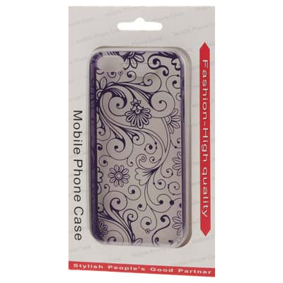 Fluorescence Effect Transparent Fashion Pattern Plastic Case for iPhone 5 & 5s & SE