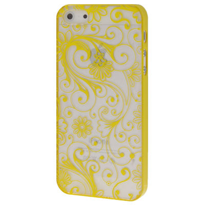 Fluorescence Effect Transparent Fashion Pattern Plastic Case for iPhone 5 & 5s & SE
