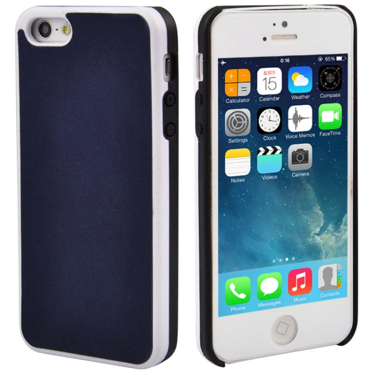 Mesh Style Frosted Texture Paste Skin Plastic Case for iPhone 5 & 5s & SE