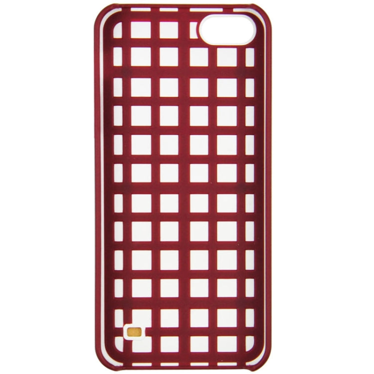 Mesh Style Frosted Texture Paste Skin Plastic Case for iPhone 5 & 5s & SE