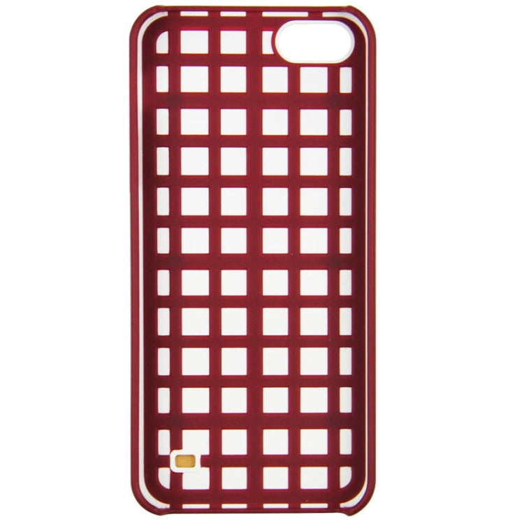 Mesh Style Frosted Texture Paste Skin Plastic Case for iPhone 5 & 5s & SE