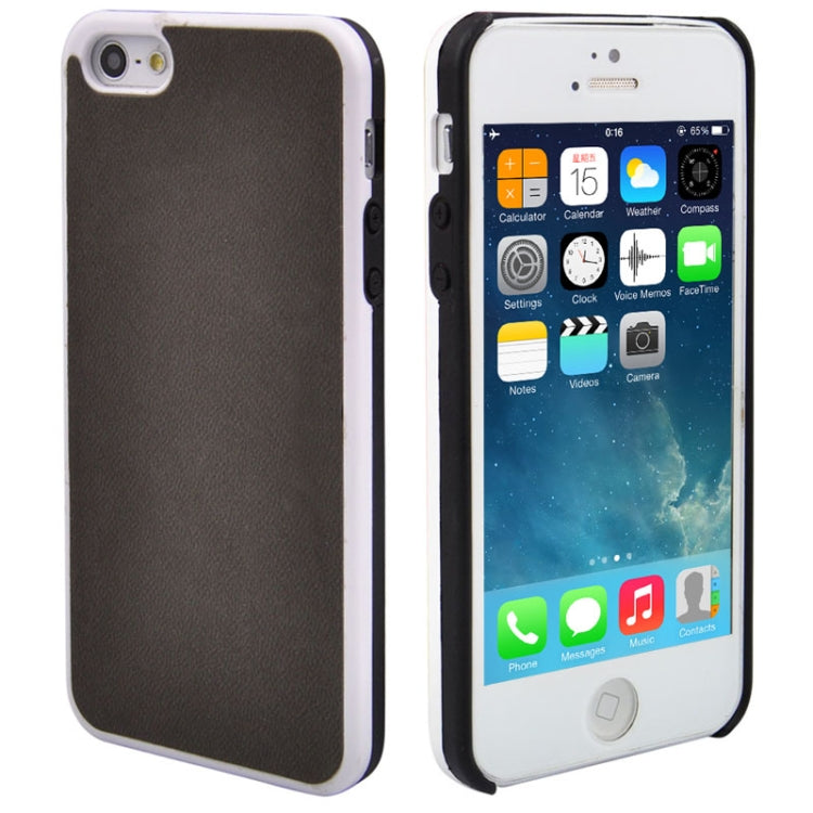 Mesh Style Frosted Texture Paste Skin Plastic Case for iPhone 5 & 5s & SE