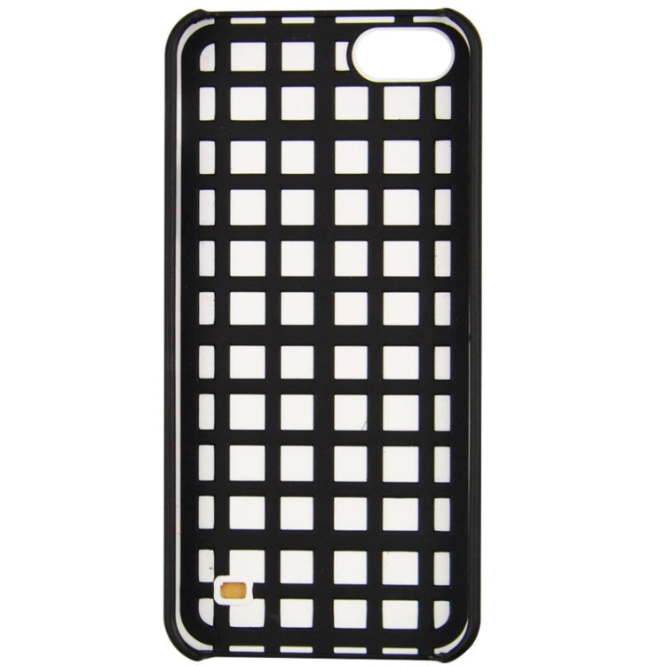 Mesh Style Frosted Texture Paste Skin Plastic Case for iPhone 5 & 5s & SE