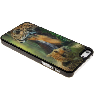 3D Effects Style Lepaord Pattern Plastic Case for iPhone 5 & 5s & SE