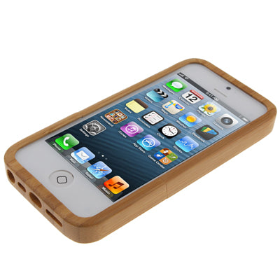 Ghost Face Pattern Detachable Wood Material Case for iPhone 5 & 5s & SE