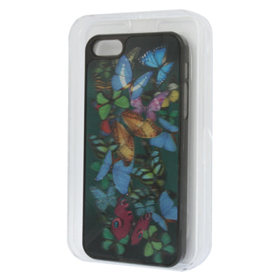3D Effects Style Butterfly Pattern Plastic Case for iPhone 5 & 5s & SE