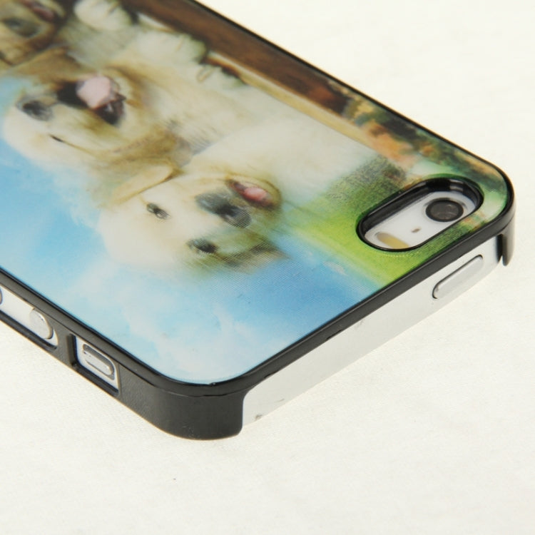 3D Effects Style Dog Pattern Plastic Case for iPhone 5 & 5S
