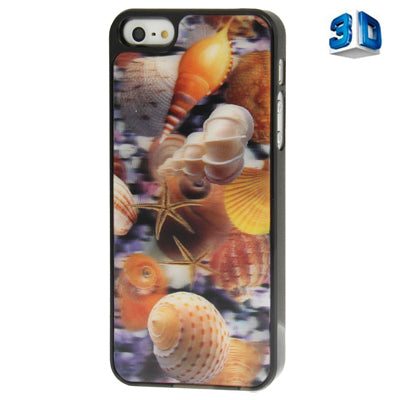 3D Effects Style Shell Pattern Plastic Case for iPhone 5 & 5s & SE