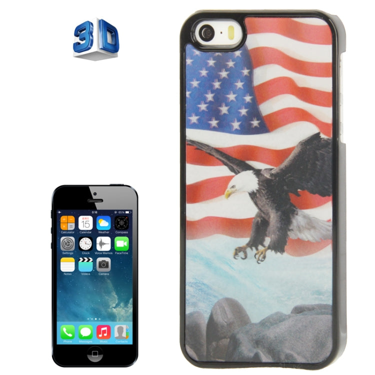3D Effects Style Eagle Pattern Plastic Case for iPhone 5 & 5s & SE