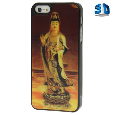3D Effects Style Avalokiteshvara Pattern Plastic Case for iPhone 5 & 5s & SE