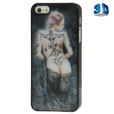 3D Effects Style Sexy Lady Pattern Plastic Case for iPhone 5 & 5s & SE