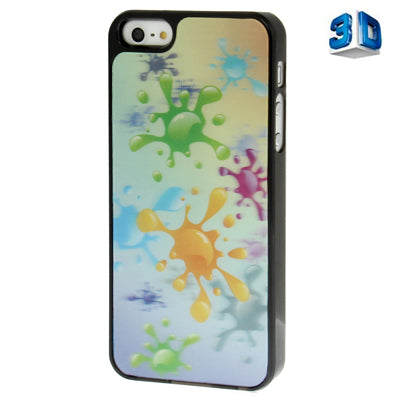 3D Effects Style Watercolor Drippage Pattern Plastic Case for iPhone 5 & 5s & SE