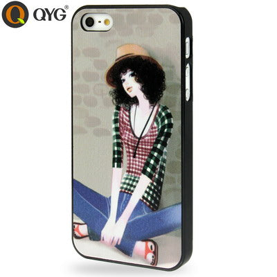 QYG Q-case High Quality Sexy Girl Plastic Protective Case for iPhone 5 & 5s & SE