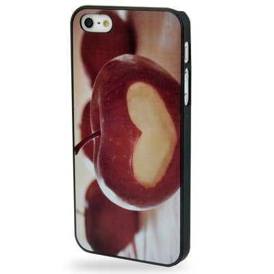 QYG Q-case High Quality Apple Pattern Plastic Protective Case for iPhone 5 & 5s & SE