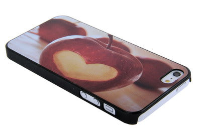 QYG Q-case High Quality Apple Pattern Plastic Protective Case for iPhone 5 & 5s & SE
