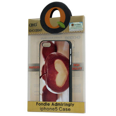 QYG Q-case High Quality Apple Pattern Plastic Protective Case for iPhone 5 & 5s & SE