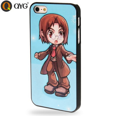 QYG Q-case High Quality Cartoon Girl Plastic Protective Case for iPhone 5