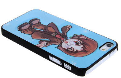 QYG Q-case High Quality Cartoon Girl Plastic Protective Case for iPhone 5
