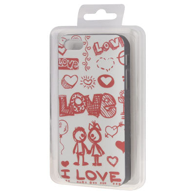 Love Series Pattern Plastic Case for iPhone 5 & 5s & SE