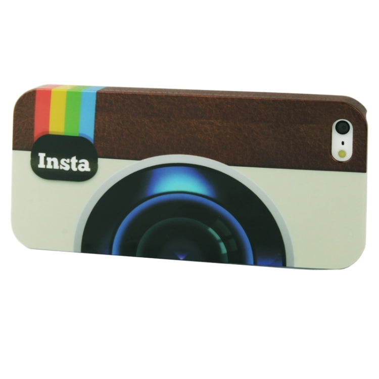 Camera Pattern Plastic Case for iPhone 5 & 5s & SE