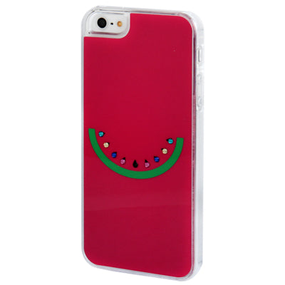 Smile Face Pattern Diamond Encrusted Plastic Case for iPhone 5 & 5s & SE
