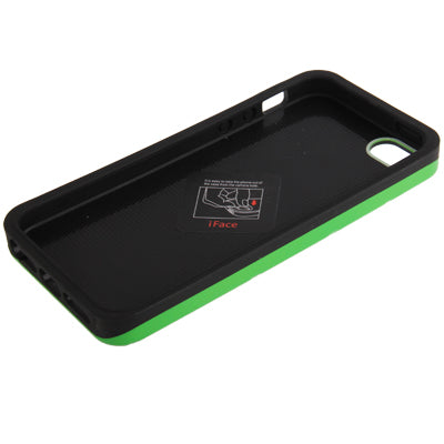 iFace Series Geometric Pattern Pure Color Plastic Protected Case for iPhone 5 & 5s & SE (Green)
