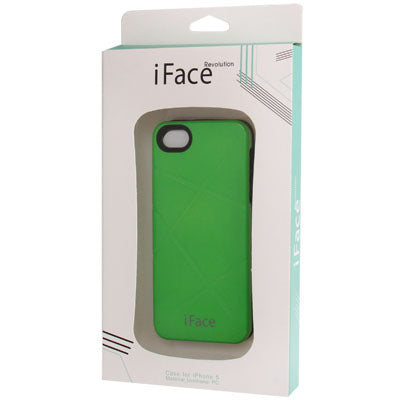 iFace Series Geometric Pattern Pure Color Plastic Protected Case for iPhone 5 & 5s & SE (Green)