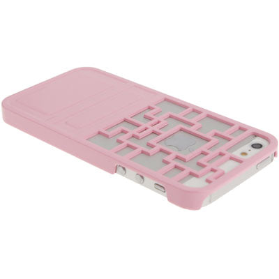 Ancient Door Style Geometric Pattern Hollow Plastic Case for iPhone 5