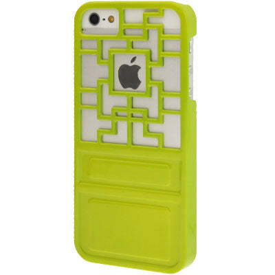 Ancient Door Style Geometric Pattern Hollow Plastic Case for iPhone 5