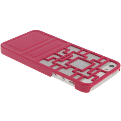 Ancient Door Style Geometric Pattern Hollow Plastic Case for iPhone 5