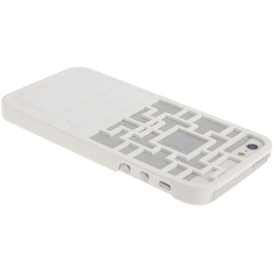 Ancient Door Style Geometric Pattern Hollow Plastic Case for iPhone 5