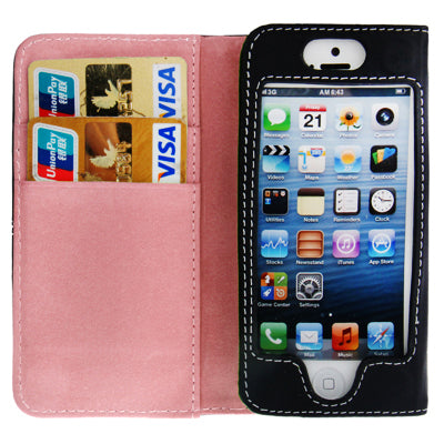 Horizontal Flip Soft Leather Case with Credit Card Slots for