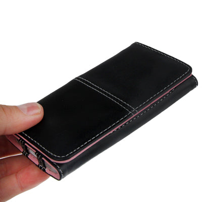Horizontal Flip Soft Leather Case with Credit Card Slots for