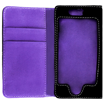 Horizontal Flip Soft Leather Case with Credit Card Slots for