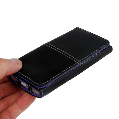 Horizontal Flip Soft Leather Case with Credit Card Slots for