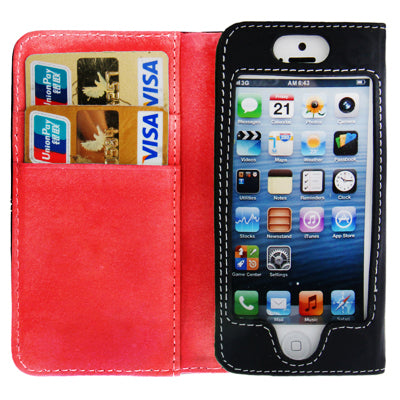 Horizontal Flip Soft Leather Case with Credit Card Slots for