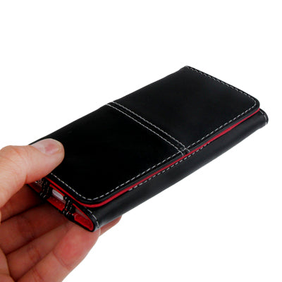 Horizontal Flip Soft Leather Case with Credit Card Slots for