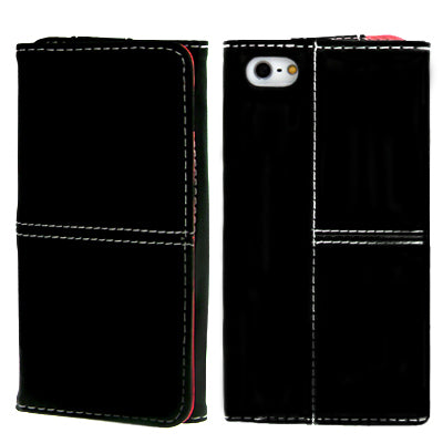 Horizontal Flip Soft Leather Case with Credit Card Slots for