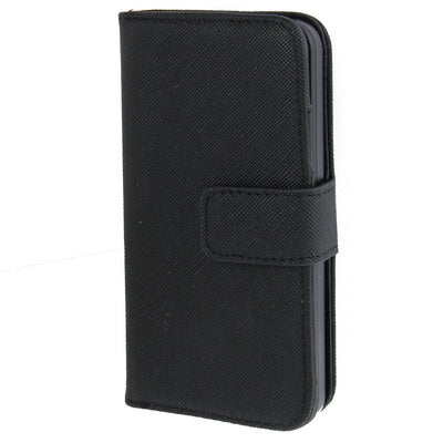 Cross Texture Flip Horizontal Leather Case with Credit Card Slot for iPhone 5 & 5s & SE & SE