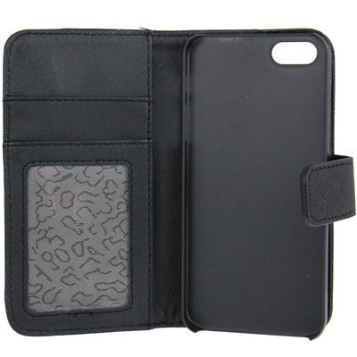 Cross Texture Flip Horizontal Leather Case with Credit Card Slot for iPhone 5 & 5s & SE & SE