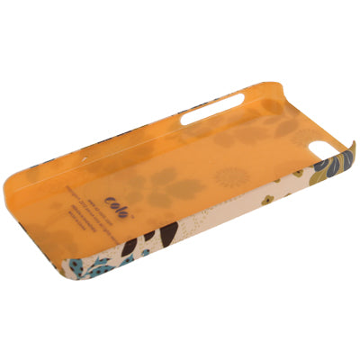 Flowers Series Leaf Pattern Scratch Resistance Plastic Protective Case for iPhone 5 & 5s & SE
