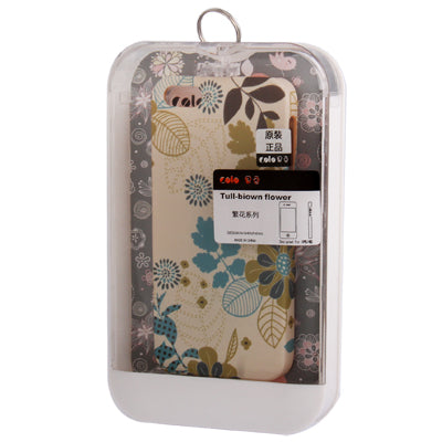 Flowers Series Leaf Pattern Scratch Resistance Plastic Protective Case for iPhone 5 & 5s & SE
