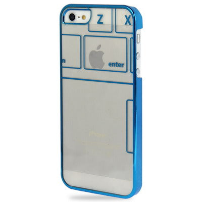 Keyboard Style Ultra Slim Transparent Plastic Case for iPhone 5